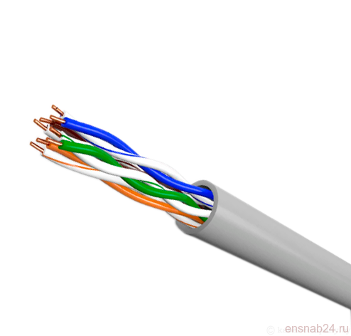  Кабель  U/UTP Cat 5e PVC LS нг(А)-LSLTx 4х2х0,52 (Кабель для внутренней прокладки без экрана) 