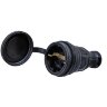 Розетка 1-м 16А с заземл. каучук TOKOV ELECTRIC TKE-C05-KR-Z
