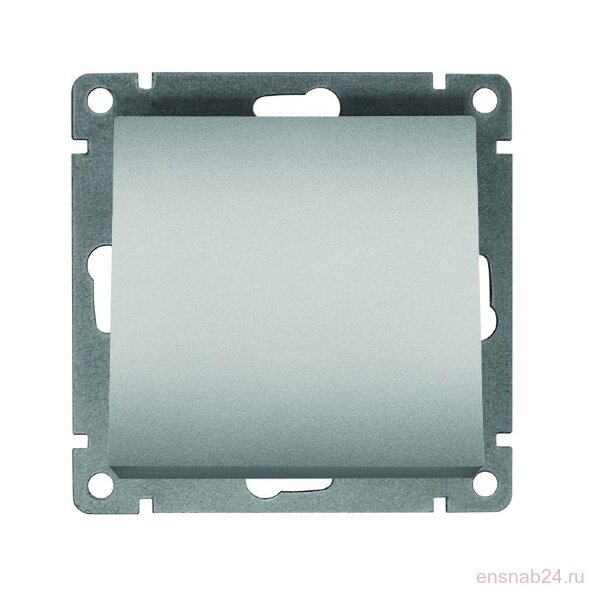  Выключатель 1-кл. СП Афина 10А IP20 механизм серебр. Universal A0021-S (Выключатели, переключатели, диммеры) 
