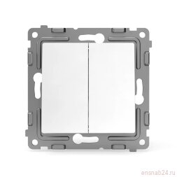 Выключатель 2-кл. СП Pixel 10А IP20 механизм бел. TOKOV ELECTRIC TKE-PX-V2-C01