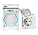  Розетка 1-м ОП Dita 16А IP54 250В с заземл. с крышкой бел. TOKOV ELECTRIC TKL-DT-R1Z-C01-IP54 (Розетки) 