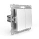  Переключатель проходной 2-кл. СП Pixel 10А IP20 механизм бел. TOKOV ELECTRIC TKE-PX-P2-C01 (Выключатели, переключатели, диммеры) 