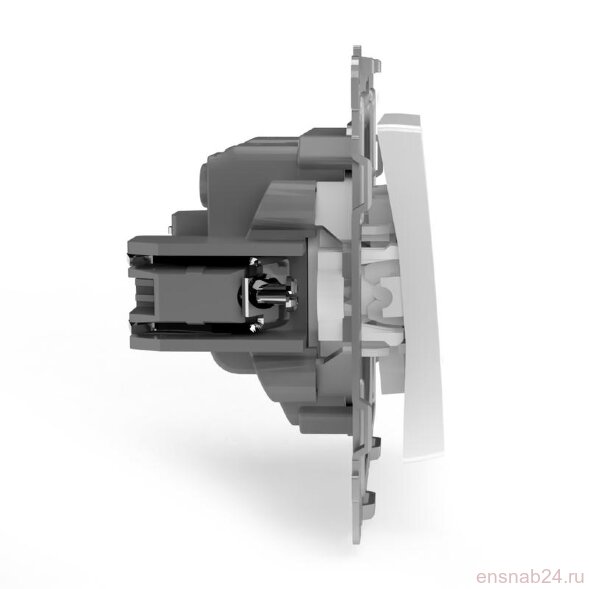  Переключатель проходной 2-кл. СП Pixel 10А IP20 механизм бел. TOKOV ELECTRIC TKE-PX-P2-C01 (Выключатели, переключатели, диммеры) 