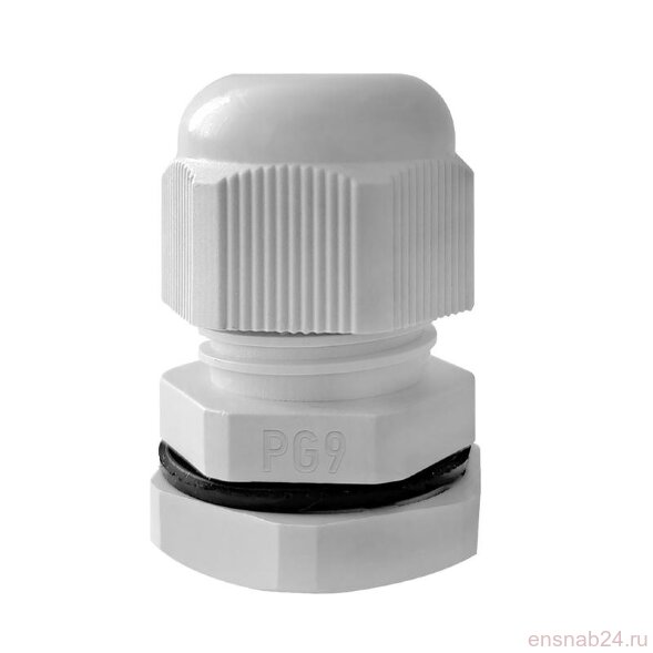  Ввод кабельный (сальник) PG-9 IP68 сер. TOKOV ELECTRIC TKE-PG-9-G (Вводы кабельные и аксессуары) 