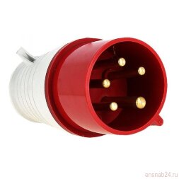 Вилка переносная 015 3Р+РЕ+N 16А 380В IP44 EKF PROxima | ps-015-16-380 | EKF