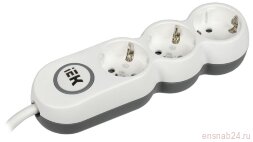 Удлинитель 3х1.5м с заземл. 16А IP20 Uno У03В 2P+PE 250В 3х1.5 IEK WYP53-16-03-D15-ZK