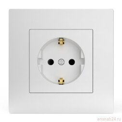 Розетка 1-м СП Pixel 16А IP20 с заземл. защ. шторки в сборе бел. TOKOV ELECTRIC TKE-PX-R1FZSF-C01