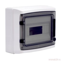 Щиток настенный с дверцей 12 мод.,IP65, серый, с клеммным блоком 63А | RB12W6TGD | DKC