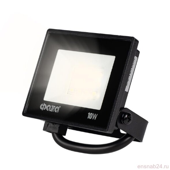  Прожектор светодиодный СДО-20 10Вт 6500К IP65 230В BL ДО прозр. закален. стекло ФАZА 5047242 (Прожекторы и светильники направленного света) 