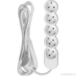 Удлинитель 5х3м с заземл. 16А IP20 Uno У05 2P+PE 250В 3х1.5 IEK WYP53-16-05-03-Z