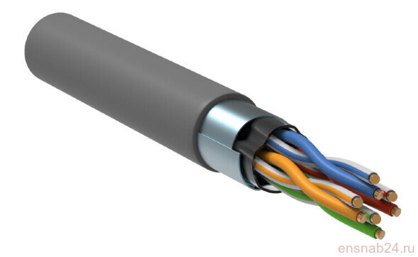  Кабель  F/UTP Cat 5e ZH нг(А)-HF 2х2х0,48 (Кабель для внутренней прокладки с экраном) 
