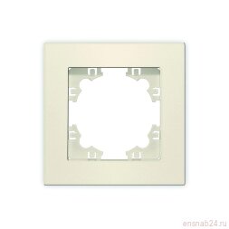 Рамка 1-м Афина сл. кость (ivory) Universal A0053-I