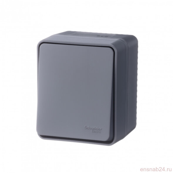  AtlasDesign Profi54 Антрацит О/У Переключатель 1-клавишный 10 АХ  | ATN544061 | SE (Электромонтажные материалы) 