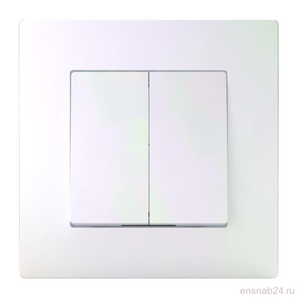  Выключатель 2-кл. СП Pixel 10А IP20 в сборе перламутр. TOKOV ELECTRIC TKE-PX-V2F-C04 (Выключатели, переключатели, диммеры) 