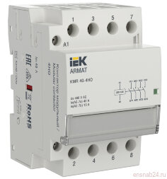 ARMAT Контактор модульный KMR 40А 230В AC 4НО | AR-KMR10-040-40-230 | IEK