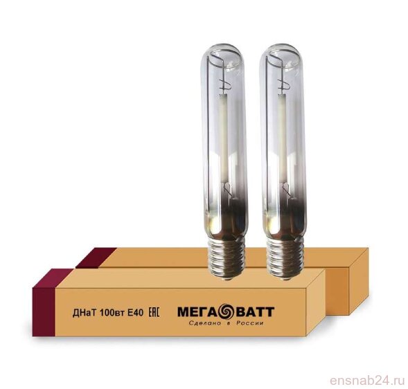  Лампа газоразрядная натриевая ДНаТ 100 E40 (25) МЕГАВАТТ 02928 (Лампы газоразрядные) 