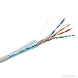 Кабель витая пара F/UTP кат.5E 4х2х24AWG solid CCA PVC сер. (м) Net.on 01-1001
