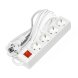  Удлинитель 4х7м с заземл. 16А IP20 3х1 с выкл. бел. DOMTOK 2501 (Удлинители, блоки розеток, разветвители, переходники) 