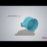  Розетка телевизионная проходная TV СП Mira крем./крем. LEZARD 701-0303-129 (Антенны и аксессуары) 