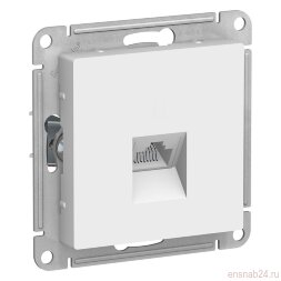 AtlasDesign Белый Розетка компьютерная RJ45, механизм | ATN000183 | SE