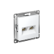  AtlasDesign Белый Розетка 2-ая компьютерная RJ45+RJ45, кат.5E, механизм | ATN000185 | SE (Электромонтажные материалы) 