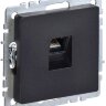 Розетка компьютерная СП RJ45 кат.5E BRITE РК10-БрЧ механизм черн. IEK BR-K10-1-K02
