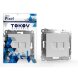  Розетка компьютерная 2-м СП Pixel RJ45 кат.5E механизм бел. TOKOV ELECTRIC TKE-PX-RC2-C01 (Розетки) 