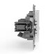  Розетка компьютерная 2-м СП Pixel RJ45 кат.5E механизм бел. TOKOV ELECTRIC TKE-PX-RC2-C01 (Розетки) 