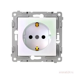 Розетка 1-м СП Pixel 16А IP20 с заземл. механизм перламутр. TOKOV ELECTRIC TKE-PX-R1Z-C04
