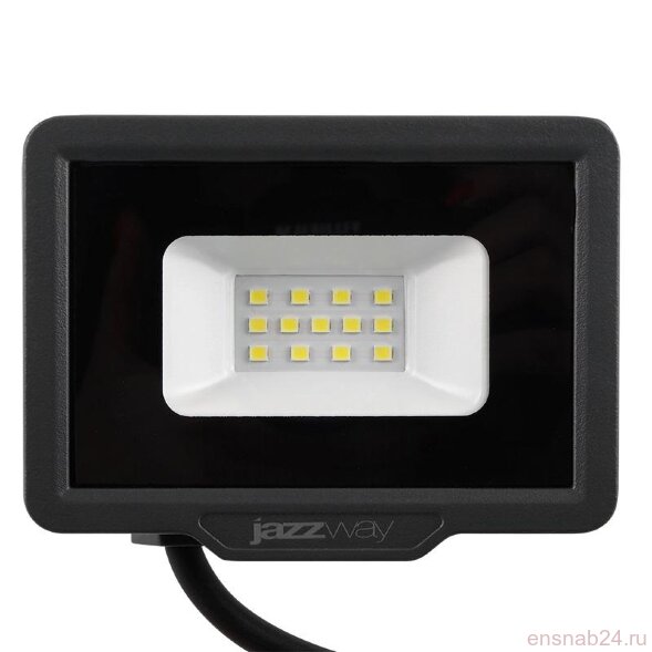  Прожектор светодиодный PFL-C3 10Вт 6500К IP65 ДО закален. прозр. стекло JazzWay 5023529A (Прожекторы и светильники направленного света) 