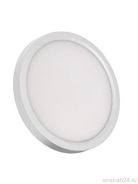  Светильник светодиодный SLIM WHITE 24Вт 6500К IP40 1660лм 230В 230х25мм КОСМОС KSlim24w_W6500K (Светильники настенно-потолочные) 