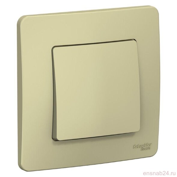  Переключатель проходной 1-кл. СП Blanca 10А IP20 (сх. 6) 250В беж. SE BLNVS010607 (Выключатели, переключатели, диммеры) 