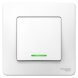  Выключатель 1-кл. СП Blanca 10А IP20 (сх. 1) 250В с подсветкой бел. SE BLNVS010111 (Выключатели, переключатели, диммеры) 