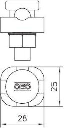 Соединитель для монтаж. d8-10 5001 DIN-FT OBO 5304105