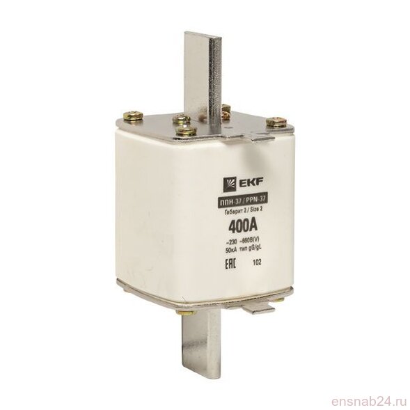  Вставка плавкая ППН-37 400/400А габарит 2 PROxima EKF fus-37/400 (Предохранители) 