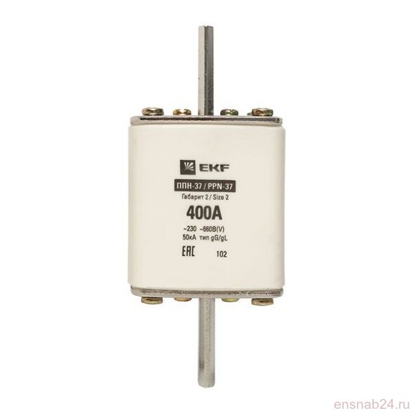  Вставка плавкая ППН-37 400/400А габарит 2 PROxima EKF fus-37/400 (Предохранители) 