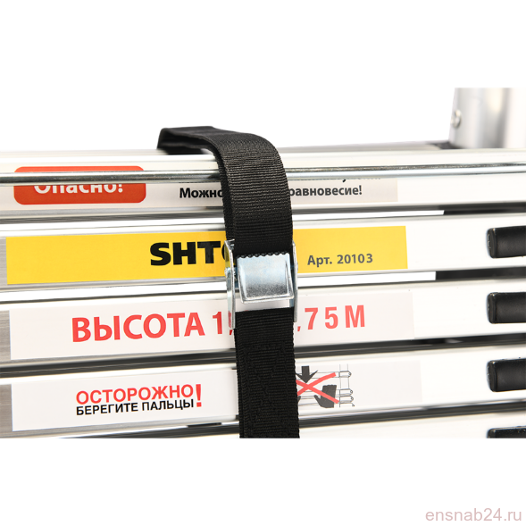  Лестница-стремянка телескопическая 1.9-3.85м (20103) SHTOK 376556 (Лестницы, стремянки, подъемные механизмы) 