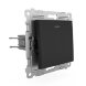  Выключатель 1-кл. СП Pixel 10А IP20 с индикатором механизм карбон TOKOV ELECTRIC TKE-PX-V1I-C14 (Выключатели, переключатели, диммеры) 