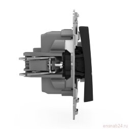 Выключатель 1-кл. СП Pixel 10А IP20 с индикатором механизм карбон TOKOV ELECTRIC TKE-PX-V1I-C14