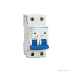 Выключатель автоматический двухполюсный NB1-63 2P 32A 6кА х-ка C (DB) (R) | 179663 | ЧИНТ (CHINT)
