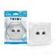  Розетка компьютерная 2-м СП AVA в сборе бел. TOKOV ELECTRIC TKL-AV-RC2-C01 (Розетки) 