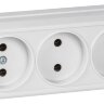 Розетка 3-м ОП Октава 10А IP20 без заземл. бел. GENERICA ERO30-K01-10-DC