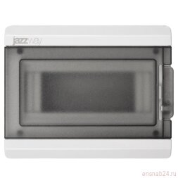 Бокс модульный накладной PDB/W 3008 GR (ЩРН-ПГ- 8) IP65 пластик. JazzWay 5071988