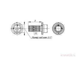 Винт М5х8 EKF wm5x8