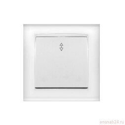 Переключатель проходной 1-кл. СП Бриллиант 10А IP20 бел. UNIVersal 7947373