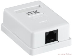Розетка настенная инф. RJ-45 кат. 5е 1-порт | CS2-1C5EU-12 | ITK