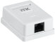  Розетка настенная инф. RJ-45 кат. 5е 1-порт | CS2-1C5EU-12 | ITK (Электромонтажные материалы) 
