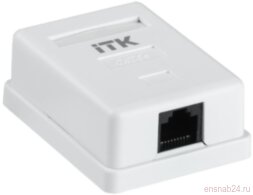 Розетка настенная инф. RJ-45 кат. 5е 1-порт | CS2-1C5EU-12 | ITK