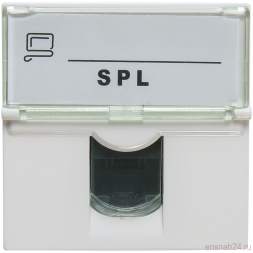 Розетка информационная UTP 1хRJ45 45х45 cat5е | 200007 | SPL