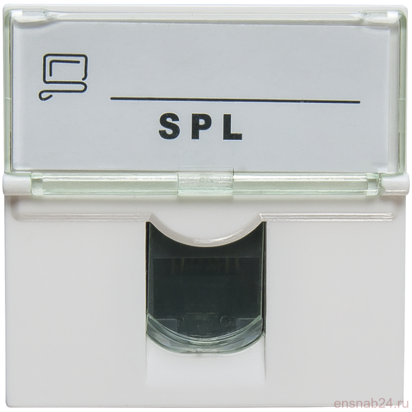 Розетка информационная UTP 1хRJ45 45х45 cat5е | 200007 | SPL (Электромонтажные материалы) 